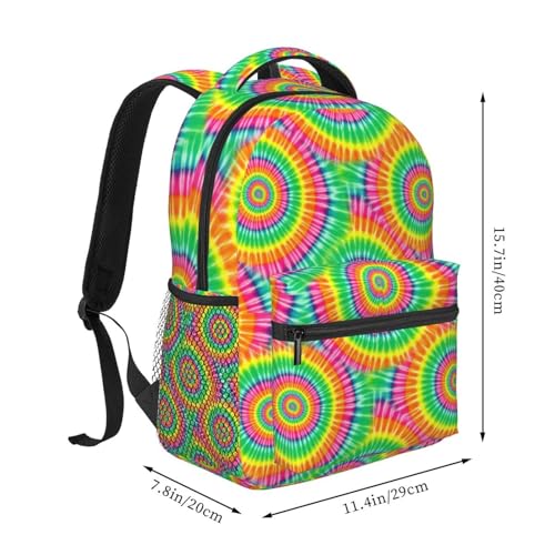 Adjustable Tie Dye Backpack Lightweight for College Travel, Perfect for Men and Women2