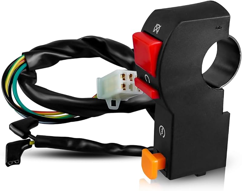 Ajuste del interruptor de apagado del manillar derecho para la bicicleta Hawk 250 Dirt | Botón de arranque y parada de encendido y apagado