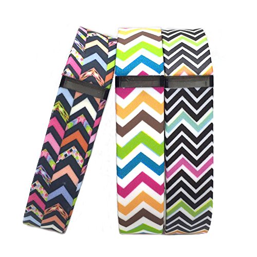 i-smile® 3PCS Replacement Bands with Metal Clasps for Fitbit Flex / Wireless Activity Bracelet Sport Wristband / Fitbit Flex Bracelet Sport Arm Band (No tracker, Replacement Bands Only) & 2PCS Silicon Fastener Ring For Free (3pcs Colorful Waves, Large)