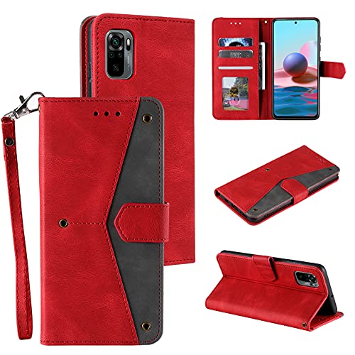 Capa de Couro Deekite para Xiaomi Mi Note 10 Lite - Vermelho