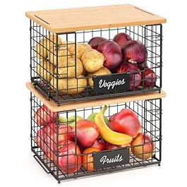 2 Pack Stackable Wire...