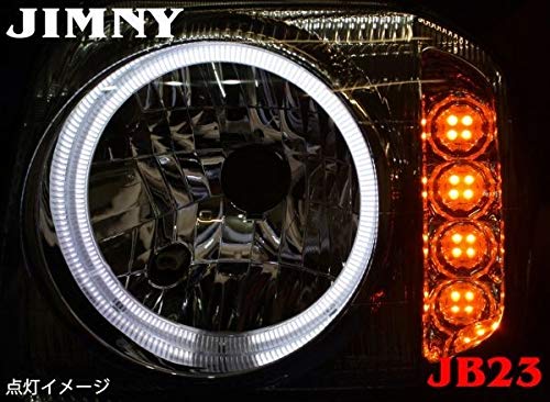 JB23 ジムニー ヘッドライト CCFLリング付き LED ウィンカー Amazon | JB23 ジムニー CCFLリング付き LED ウィンカー ヘッド