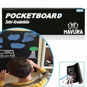 Mavura POCKETBOARD Tafel-Kreidefolie selbstklebend