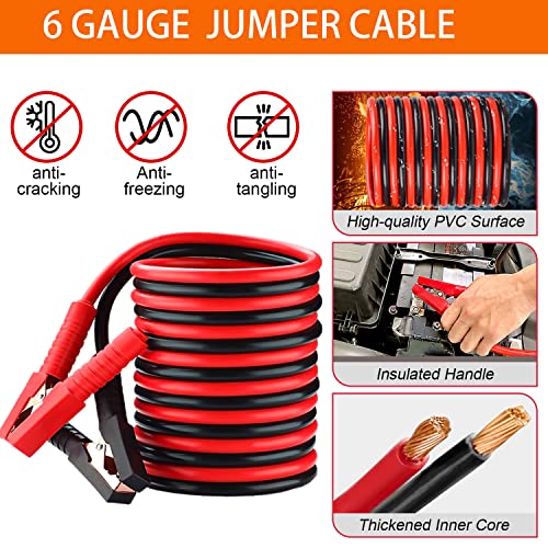 Lcbnhpy Roadside Emergency Car Kit with Jumper Cables, Auto Winter Safety Tool Kit for Men Woman New Drivers - Thumbnail 3