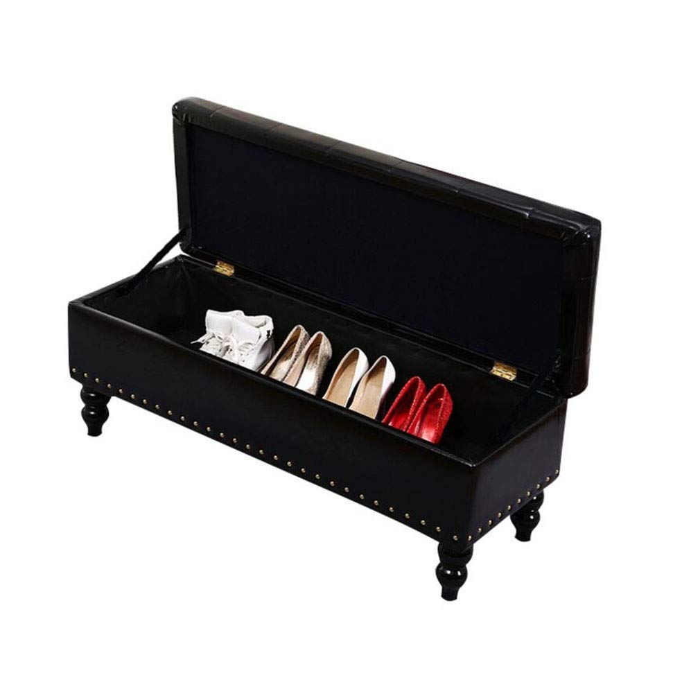 Banc ottoman de rangement gzz de 60 cm pour optimiser les petits espaces