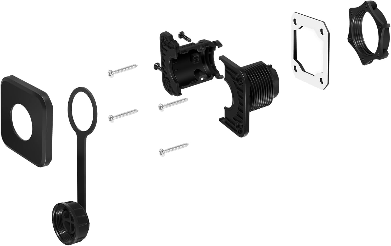 Kit de connecteurs de cloison pour Garmin LiveScope Plus LVS34/LVS62 – Système de déconnexion Rapide étanche | Remplacement pour 010-13350-00