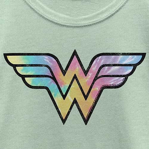 Fifth Sun Girl's Wonder Woman Tie-Dye Logo T-Shirt2