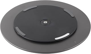 Rotating Monitor Stand Base, Sturdy 360 Degree Adjustable Desktop Holder for Office Home Aluminum Alloy Matte Finish Non Slip Silicone 1 Pack
