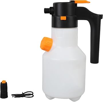 Electric Foam Sprayer, Cordless 2 L USB Rechargeable Pressurized Foam Sprayer with 2 Bar Pump, Wide Fan Nozzle for Car Wash Outdoor Cleaning Garden Use