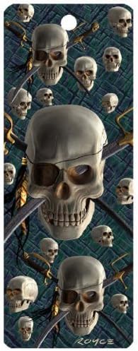 1 X Patch, the Skull 3-D Bookmark with Tassel