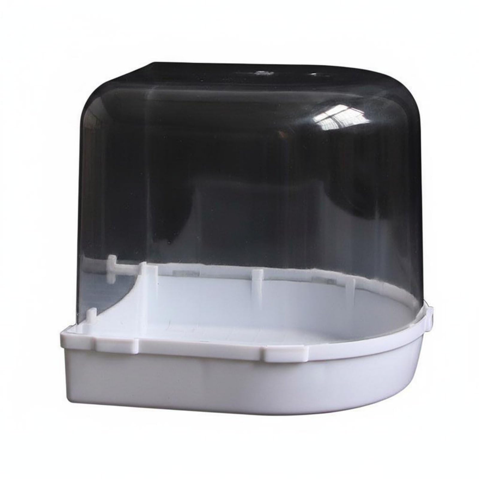 Bird Bird Bathing Box Large Size Bird Bathing Tub Easy to Clean Parakeet Bath House for Small Birds, White Large 17CM-image-27