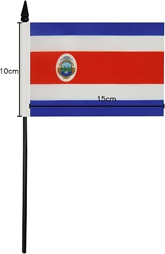 Miniatura 83 de Bandera de mesa Colombia 5'' x 8'' - Bandera de escritorio colombiana 8.3 x 5.5 in - Barra y base de plástico negro - AZ FLAG