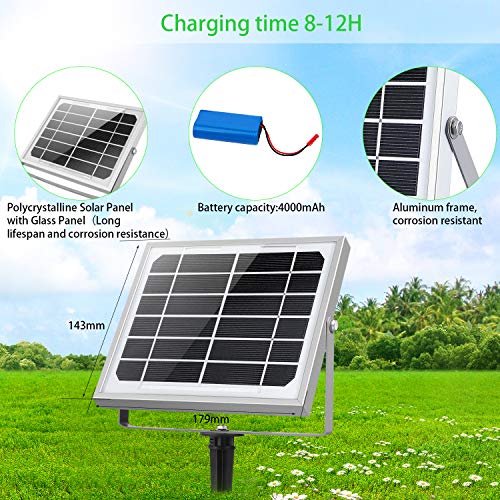 CLY 60 LED Solar Lights, Outdoor Security Floodlight, 300 Lumen, IP66 Waterproof, Auto-induction, Solar Flood Light for Lawn, Garden