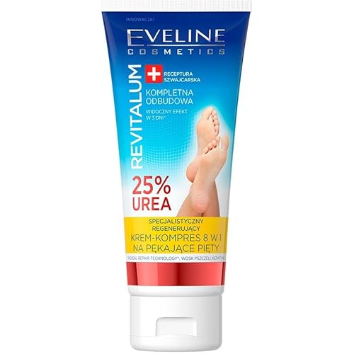 Eveline Revitalum Foot Cream Regenerating 8 In 1 Urea 25% 3.5oz
