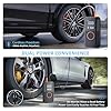 Tire Inflator Portable Air Compressor, 150PSI Cordless Tire Pump, 12V DC & Battery Dual Power, Air Pump for Car Tires, Motorcycle, Bike, Ball, with LED Light, Valentine Gifts for Men #2