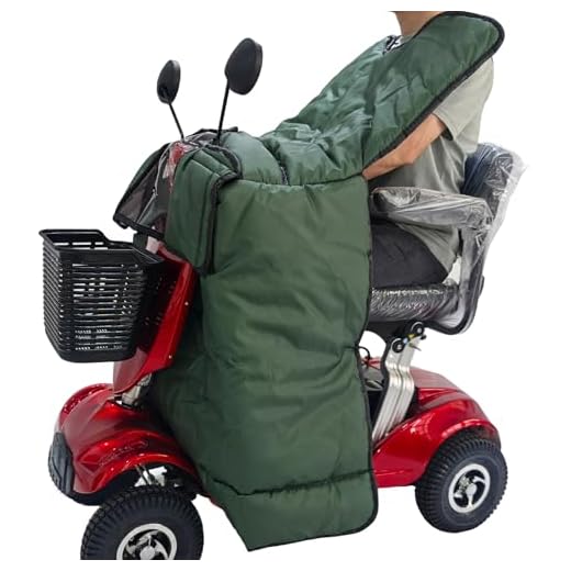Mobility Scooters Accessories Waterproof Rain Cover Leg Blanket Electric Scooter Shelter Universal (Green)