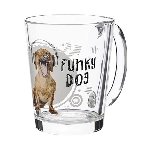 Funky Dog Tasse en verre 300 ml Cover
