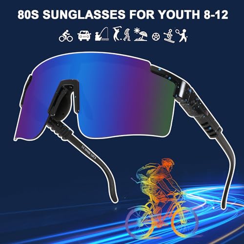 Lunettes de soleil cyclisme enfants 8 a 16 ans 80s