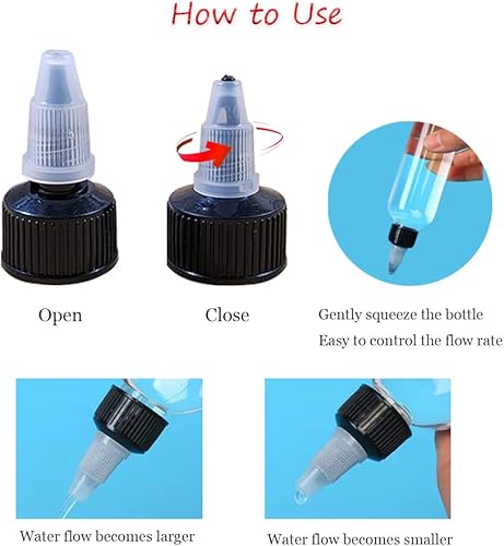 Miniatura 4 de 40 tapas de botella con giro natural 24410, tapas de repuesto para botellas con orificio de 0.115