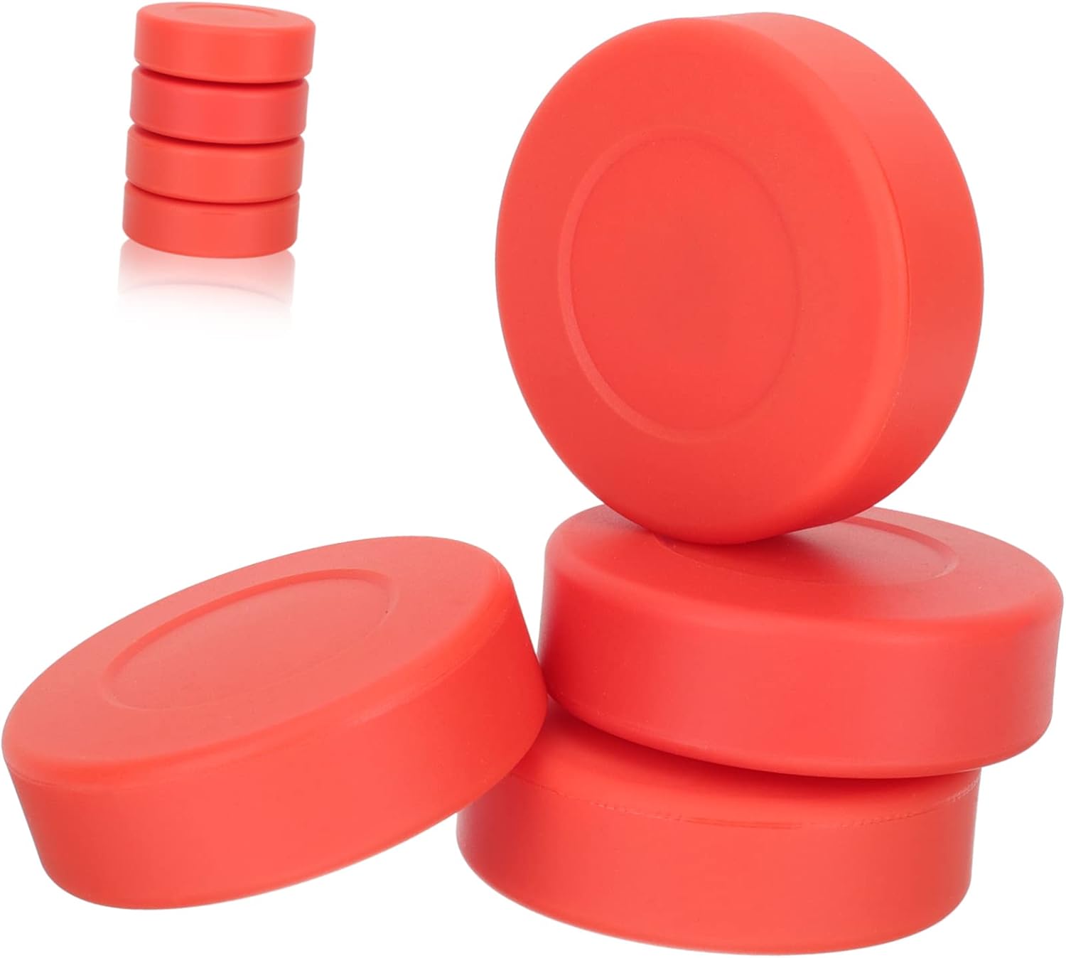 Toddmomy 4pcs Plastic Hockey Pucks Ice Hockey Pucks