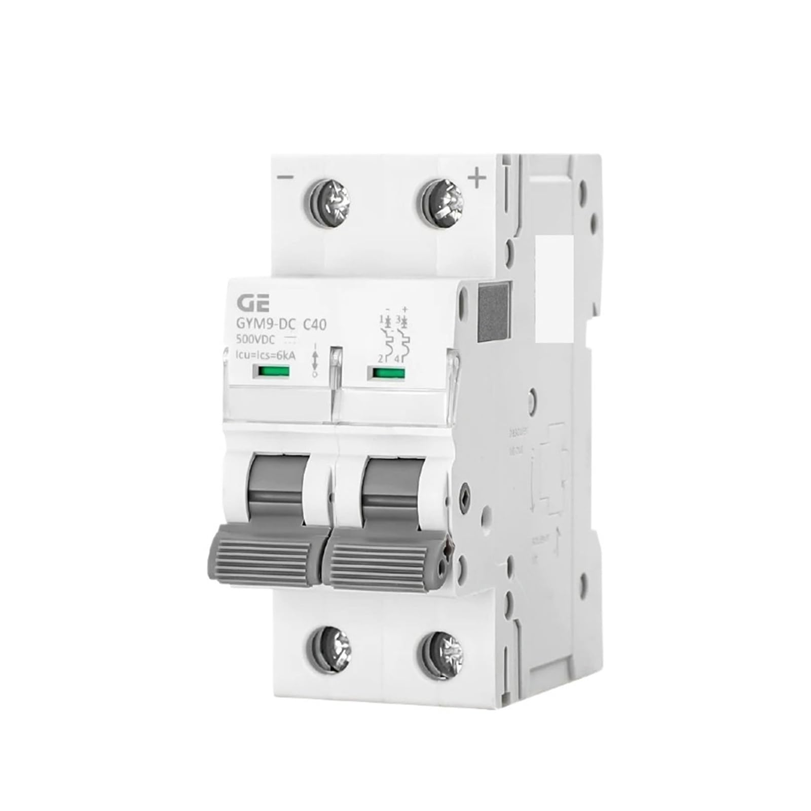 Wyłącznik szyny din DC 6KA 2P 500V DC 6A 10A 16A 20A 25A 32A 40A 50A 63A