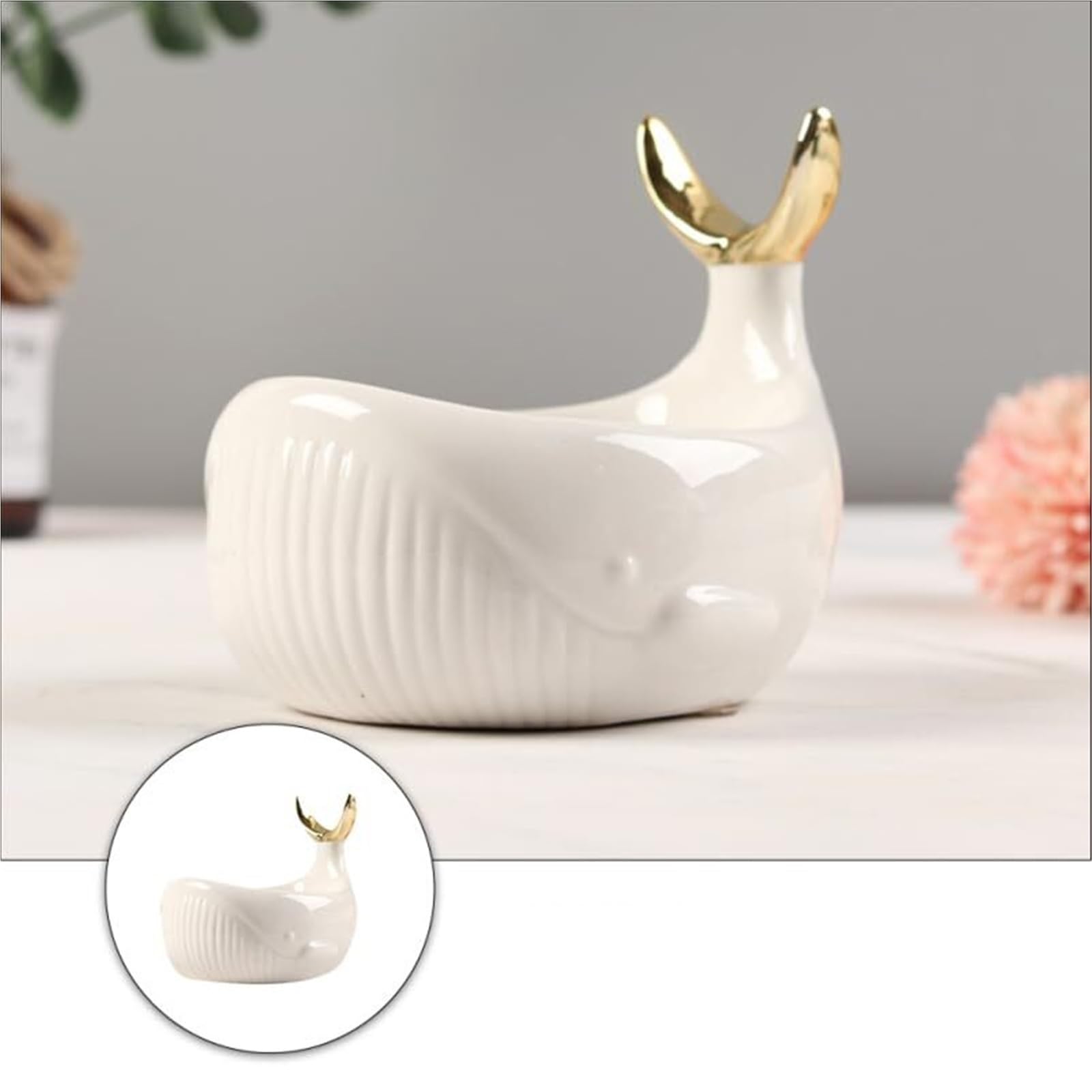 Portasapone con drenaggio Portasapone in ceramica creativa nordica con drenaggio adatto ai bagni degli hotel per lavabo del bagno(White)