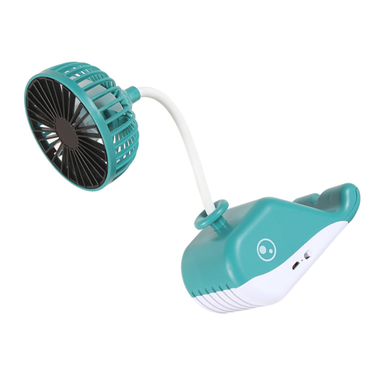 Ventilador portátil USB con soporte de teléfono LABRIMP y flujo de aire suave 1