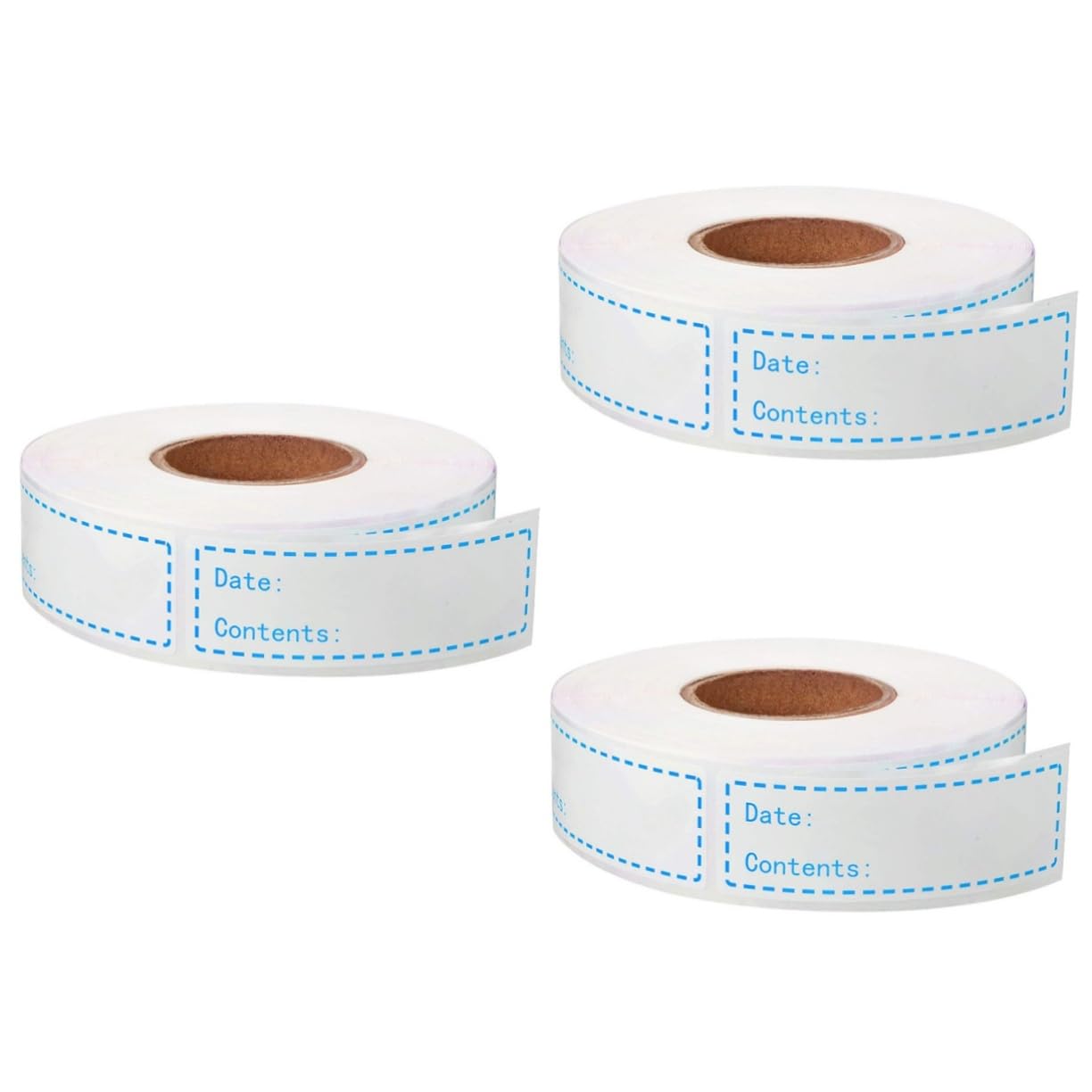 LALAFINA 3 Etichette Adesive Data Per Alimenti Design Chic e Facile Da Applicare Per Frigorifero e Cucina Pratiche Per Identificazione e Conservazione Cibi Blu