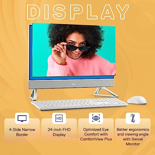 Dell All-in-One PC Inspiron 5410, Intel Core i5-1235U Processor/ 8GB/ 512GB/ 23.8" (60.45cm) FHD/Windows 11 + MSO'21/ Pro Wireless Keyboard +... - Image 2
