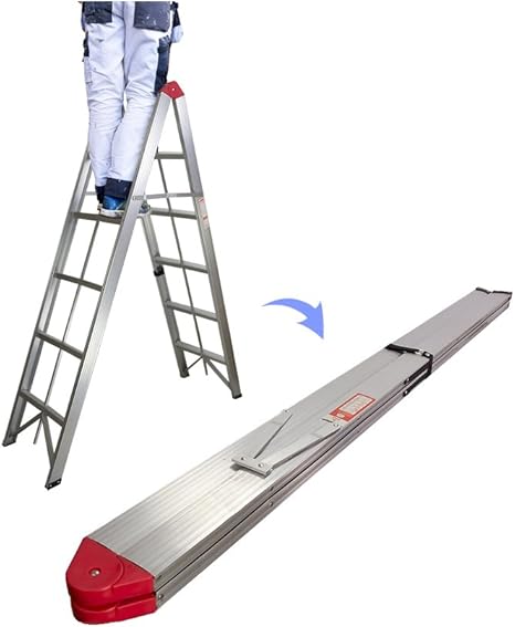 Amazon Co Jp ケーズウェーブ K S Wave コンパクトスティック5ステップ脚立 コンパクト収納スティック脚立 5段タイプ 5step Folding Ladder ホーム キッチン