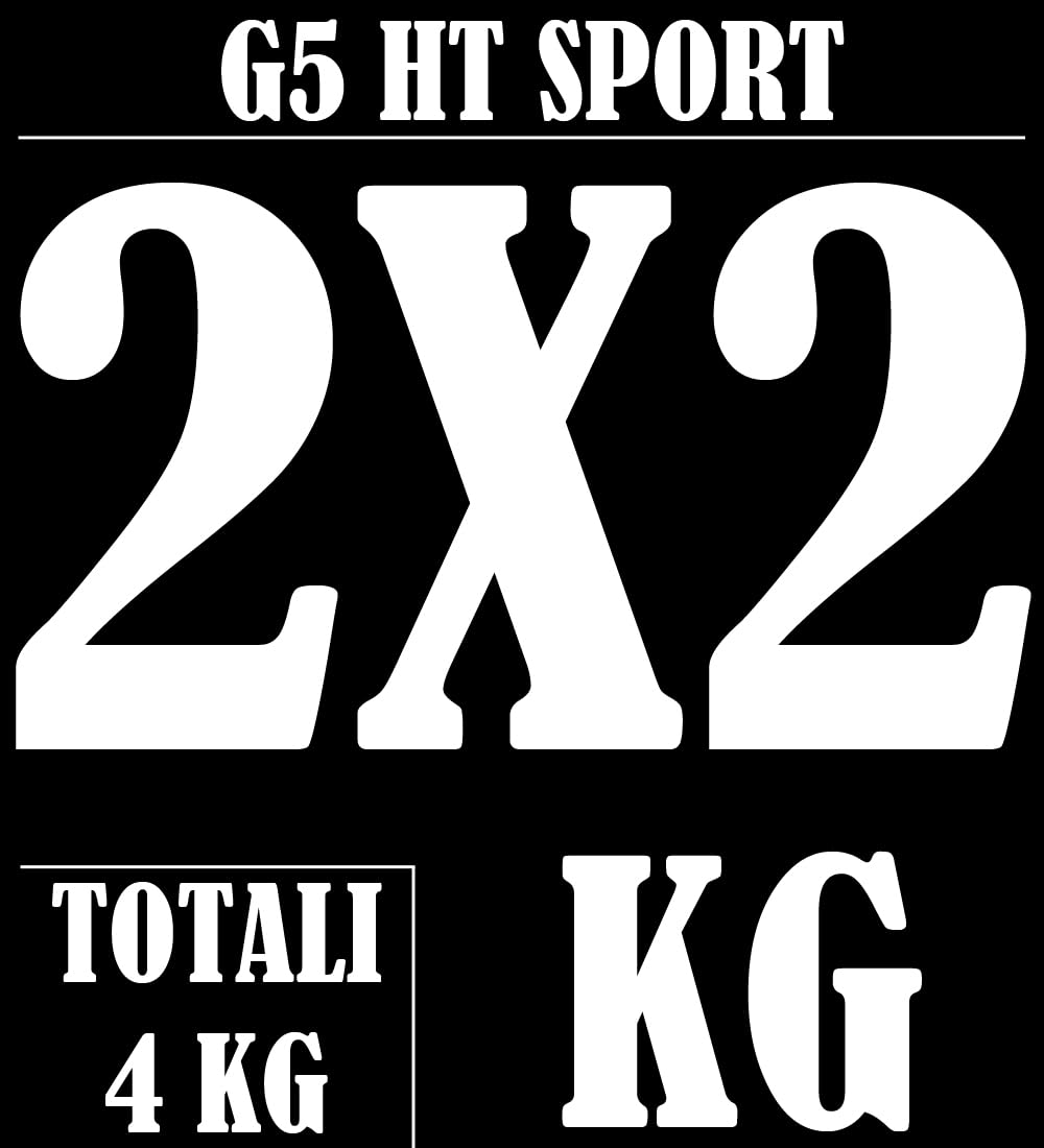Discos de hierro fundido G5 HT SPORT Ø orificio 25 mm, para gimnasio y gimnasio en casa, de 0,5 a 20 kg para mancuernas y pesas