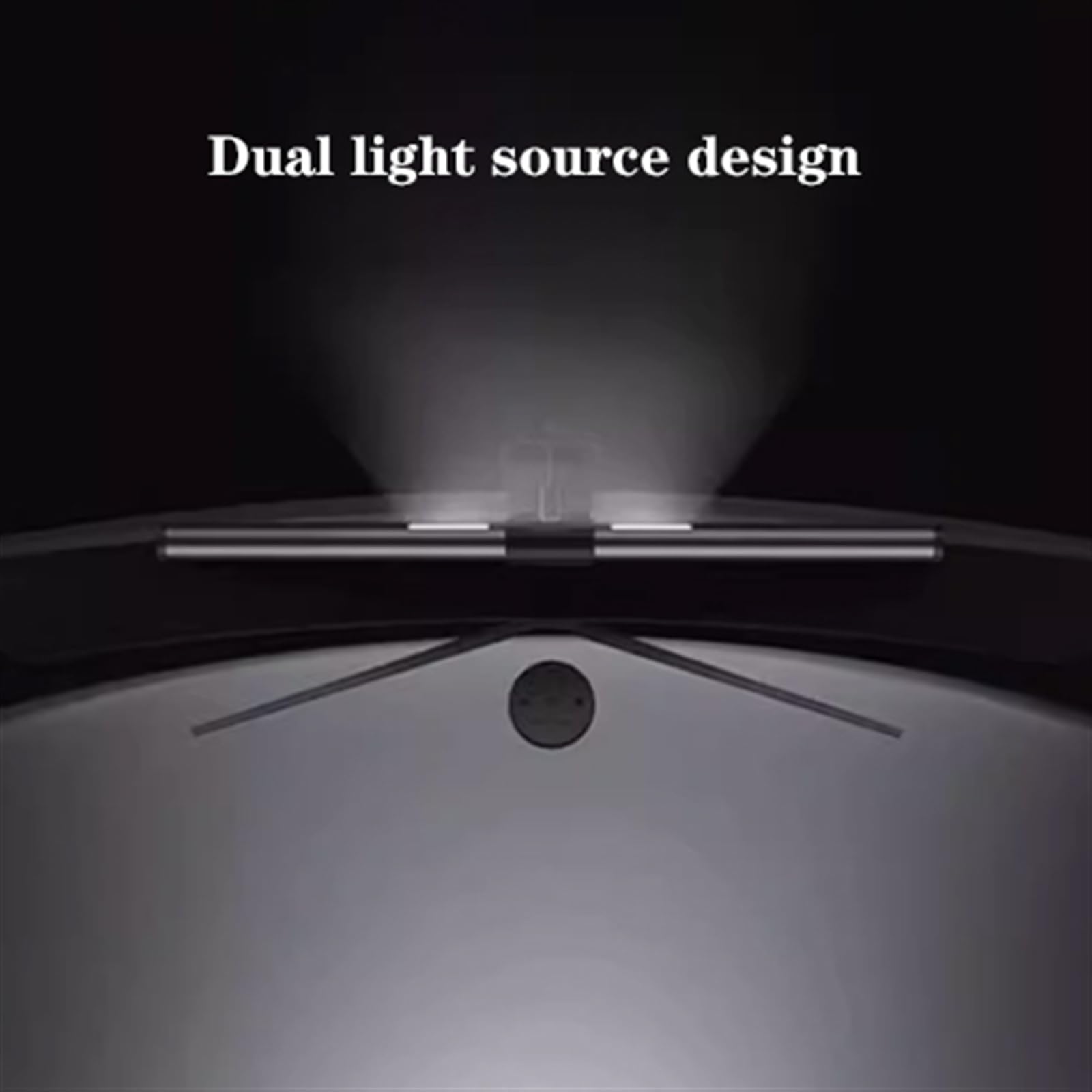 Schreibtischlampen Monitorlampe mit zwei Lichtquellen, 16-Zoll-dimmbare Monitor-Lichtleiste mit 3 Farbmodi, LED-Arbeitslampe mit Augenschutz, Speicherfunktion, for Zuhause und Büro LED Tischlampe