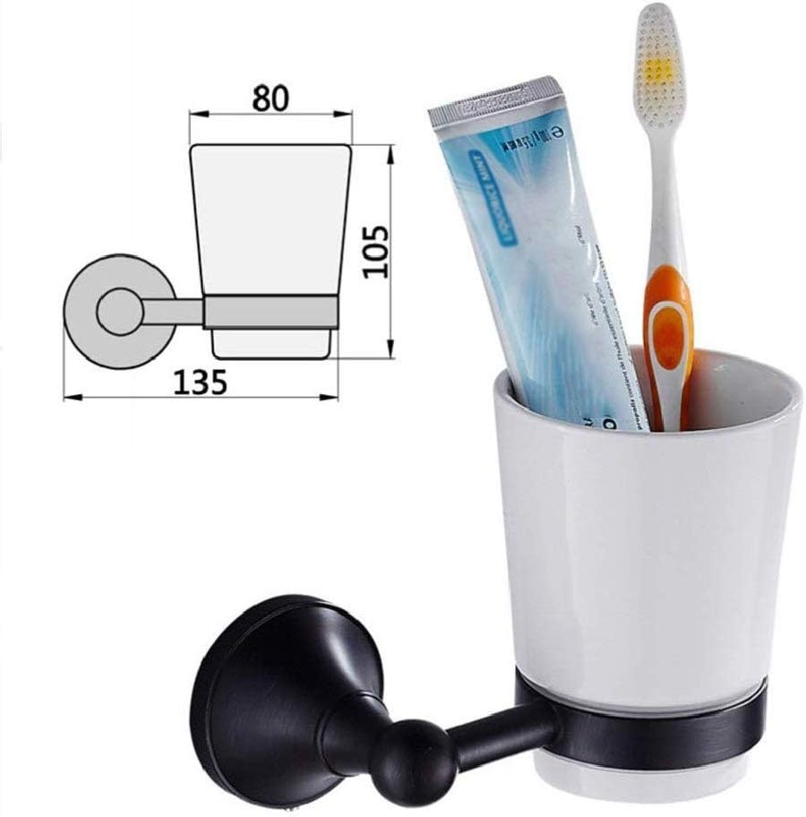 Metal Brushing Cup Holder- Toothbrush Tumbler Holder Vintage Bathroom Pendant Accessories Mouth Set