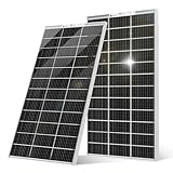 ECO-WORTHY 240W Solar Panel Bifacial 2pcs 120 Watt 12 Volt Monocrystalline Generation Module Off Grid PV Power Charger for Caravan Campervan RV Shed Farm Motorhome
