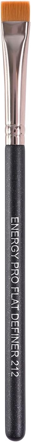Flat Eyeliner Eyebrow Concealer Brush Pro Flat Definer Firm Stiff Thin Synthetic Bristle Precision Lash Liner Brow Conceal for Defining Shaping Eyebrows with Gel Powder Cream Cake Makeup 212