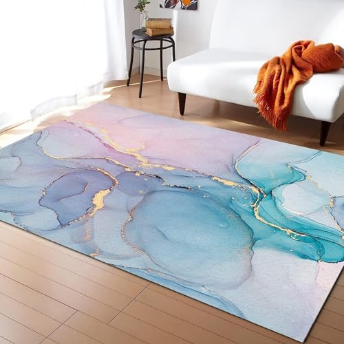 Kinderteppich Türkis-Rosa Textur-Serie - Kurzflor Teppich Kinderzimmer Spielteppich Antiallergen Und Extra Weich - Babyzimmer Teppiche Für Junge Und Mädchen Babyteppich 180 X 280 cm -4H7N6S5P1A4P9