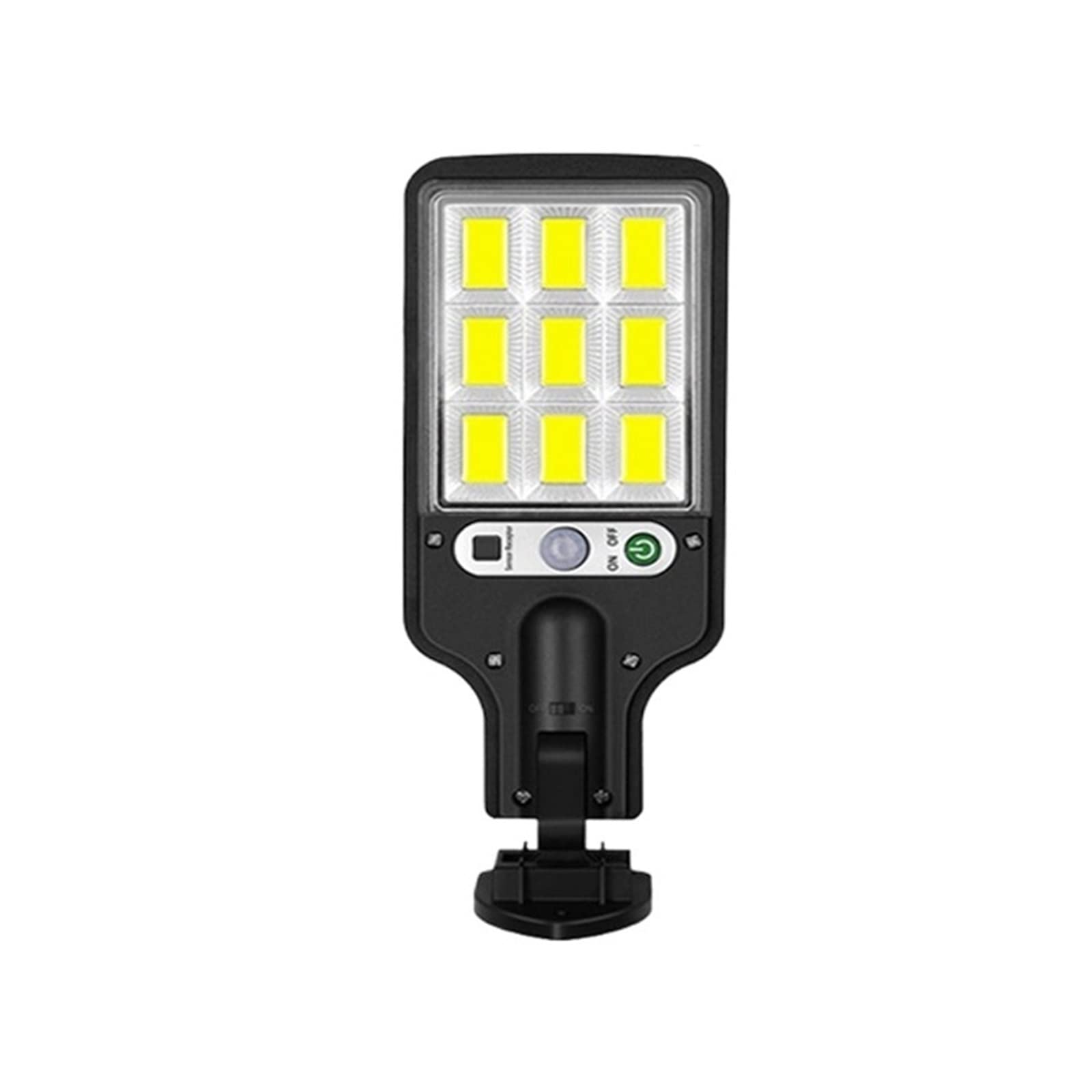 Zewnętrzne lampy solarne Solarna lampa podłogowa Zewnętrzna lampa solarna z 3 trybami oświetlenia Wodoodporne oświetlenie bezpieczeństwa z czujnikiem ruchu do ogrodu, patio, ścieżki, podwórza Łatwe do