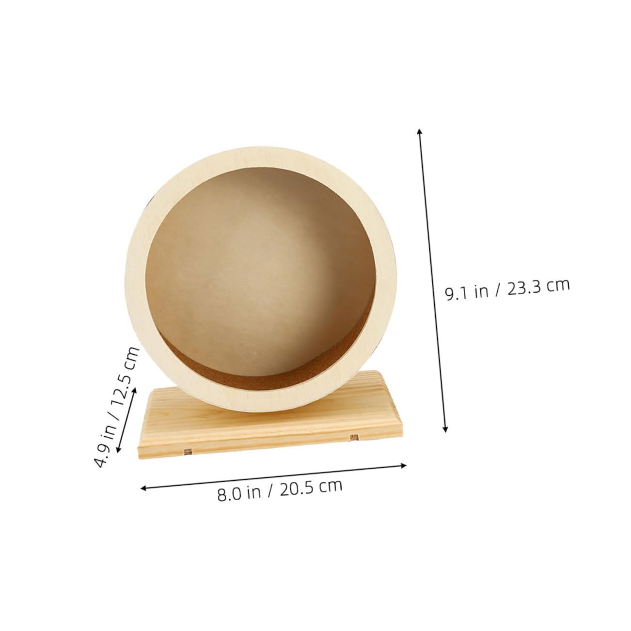 Sosoport 2 Piezas Rueda De Ejercicio Silenciosa para Hámster Rueda De Hámster De Madera con Reducción De Ruido para Correr para Chinchillas Erizos y Ratas