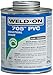 Weld-On 10093 705 Industrial Grade PVC Medium-Bodied High Strength Solvent Cement - Fast-Setting and Low-VOC, Clear, 1 Pint (16 fl oz)