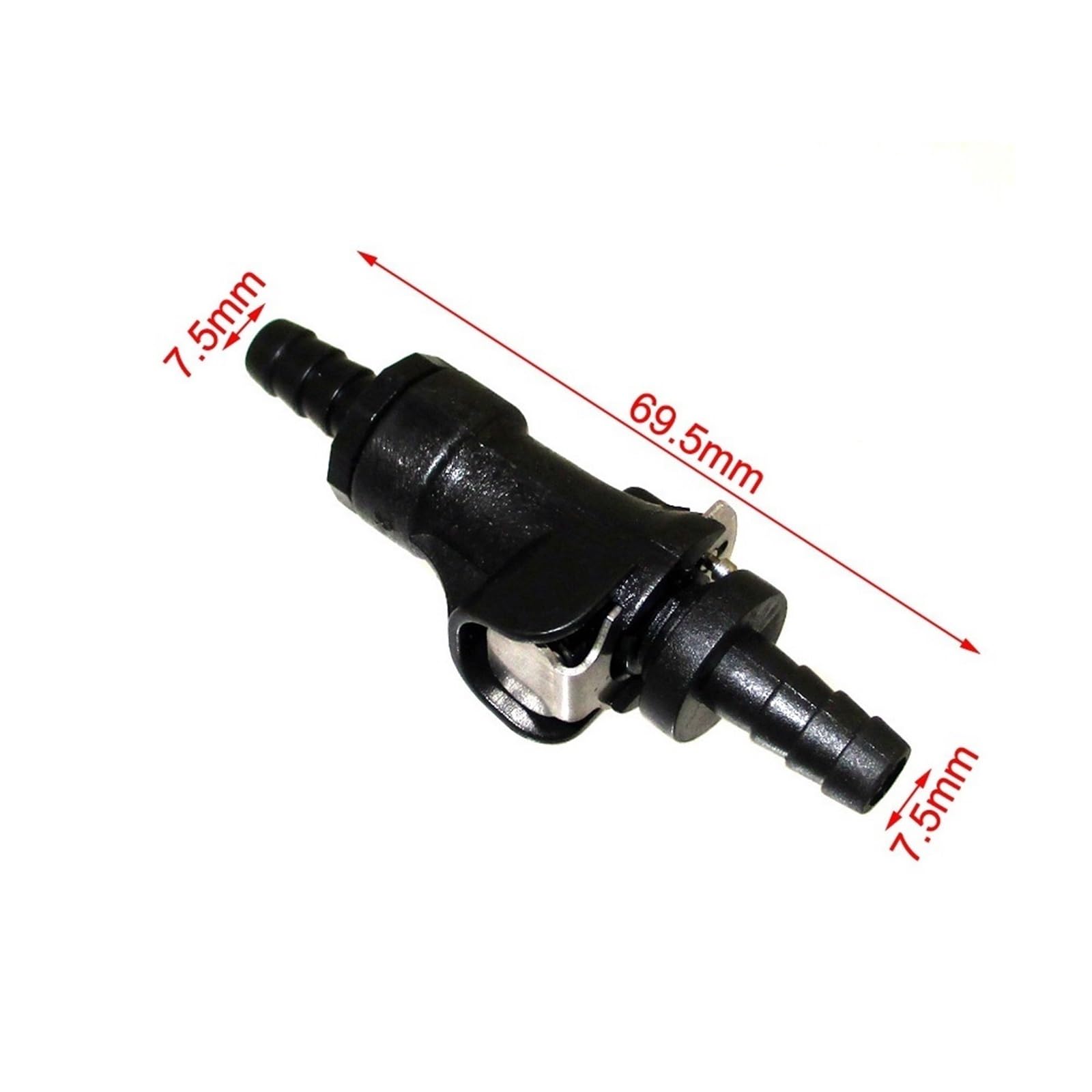 Filtro de gasolina Apto para línea de combustible y gas, conexión y desconexión rápida de 5/16", motocicleta, ATV, cierre simple.