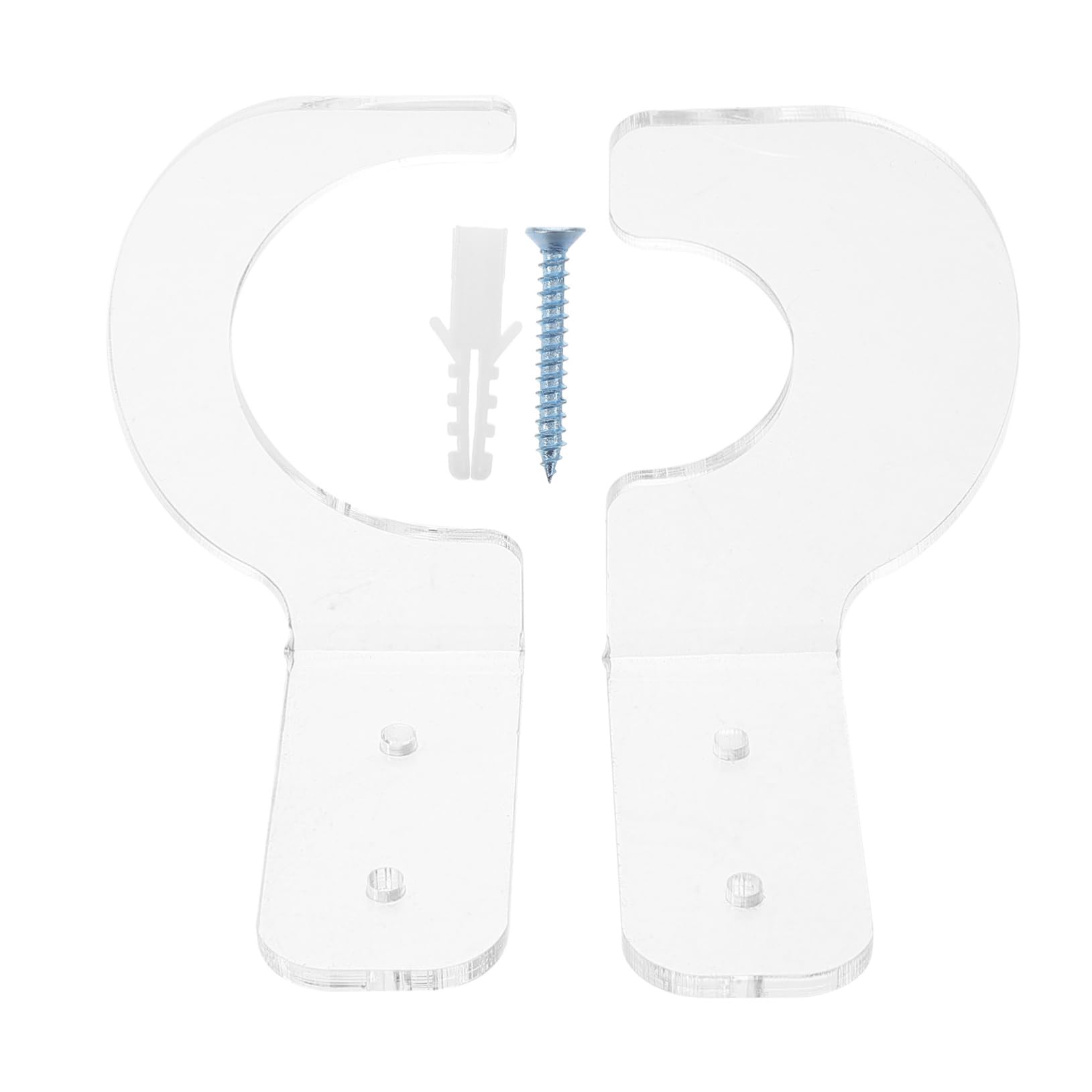 Happyyami Wall-mounted Baseball Bat Rack Acrylic Softball Bat Stand for Home or Gym