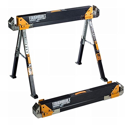 Preisvergleich Produktbild Toughbuilt C700 Arbeitsbock Sägebock höhenverstellbar bis 650 kg belastbar (einzelner Bock)