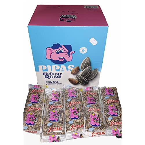 Doña Pipa - Pack Pipas Tostadas XL 30 Unidades y 5 Unidades de Pipas Super - Pipas con Sal y Almendra Elefante Rosa Cover