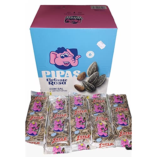 Doña Pipa - Pack Pipas Tostadas XL 30 Unidades y 5 Unidades de Pipas Super - Pipas con Sal y Almendra Elefante Rosa