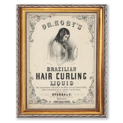 Framed Vintage Woman Hairstyle Poster Canvas Print Art Vintage Classic