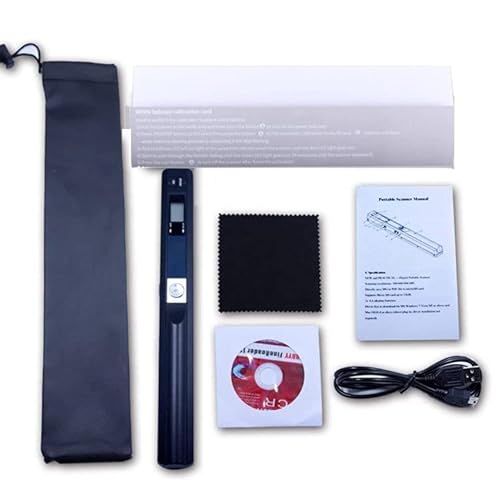 Portable Scanner, Handheld Photo Scanner, A4 Document Scanner For Picture Text Receipt Page In 300/600/900Dpi Jpg Pdf Format Hand Scanner Support Usb Transfer Micro Sd Card, No Driver #TOP7