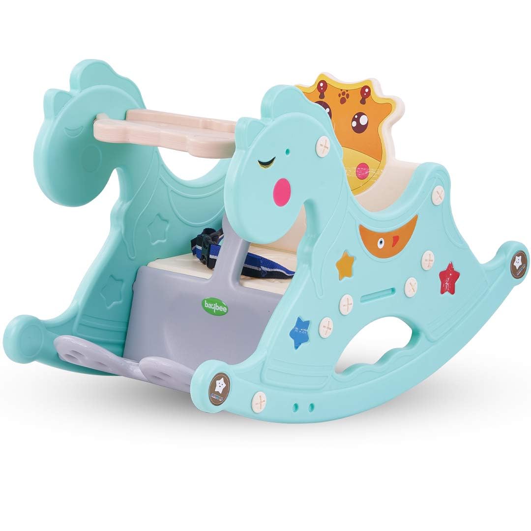 Baybee Baby Rocking Horse for Kids, Baby Swing Chair for Kids, Plastic Swing Horse Ride-on Toy for Kids- Baby Rocking Chair for Kids Indoors Outdoors for 1 to 3 Years Boy Girl (Green) (B0BJL65C79) Amazon Price History, Amazon Price Tracker
