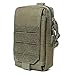 Azarxis Sac Tactique Ceinture Pochette Molle Sacoche Ceinture Militaire Étui EDC Sac Banane Sac de Taille Multifonctionnel pour Téléphone Randonnée Chasse CS (A - Vert)