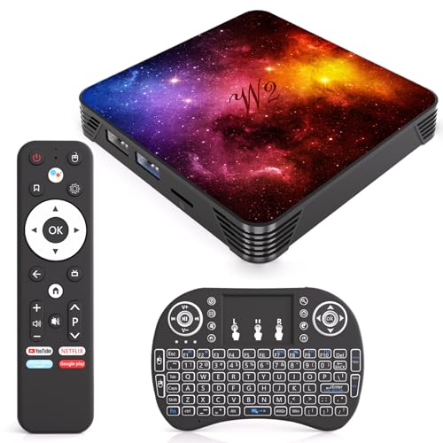【4 GB RAM & 64 GB ROM di archiviazione ampia】Con 4 GB di RAM per un funzionamento rapido e reattivo, oltre a 64 GB di ROM per uno spazio di archiviazione abbondante, questo tv box consente di salvare molte applicazioni, video e file multimediali. Perfetto per gli utenti che hanno bisogno di una grande capacità di memoria, questo box Android soddisfa facilmente tutte le tue esigenze di archiviazione