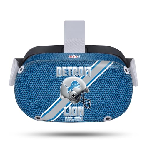 Skin vinyle NFL Detroit Lions pour Meta Quest 2 protection anti-rayures ajustée